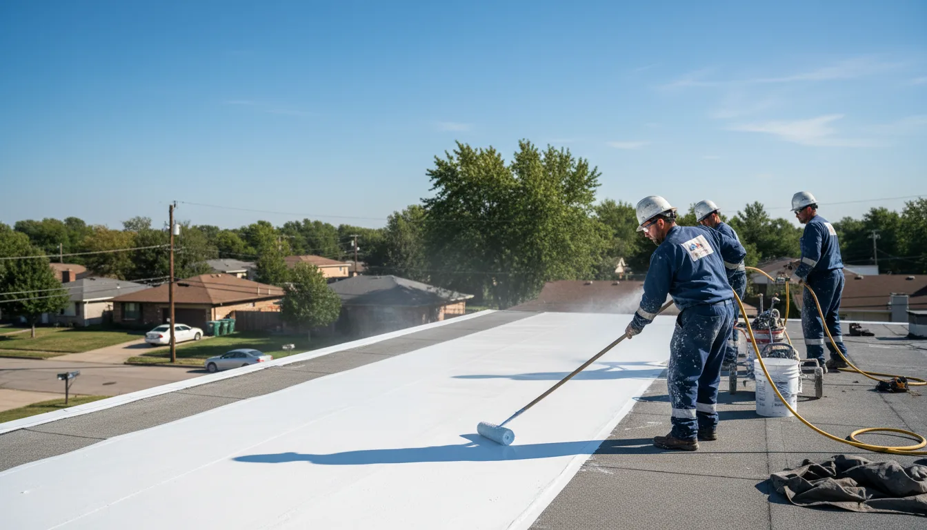 Commercial roof coating in Mineral, TX near me